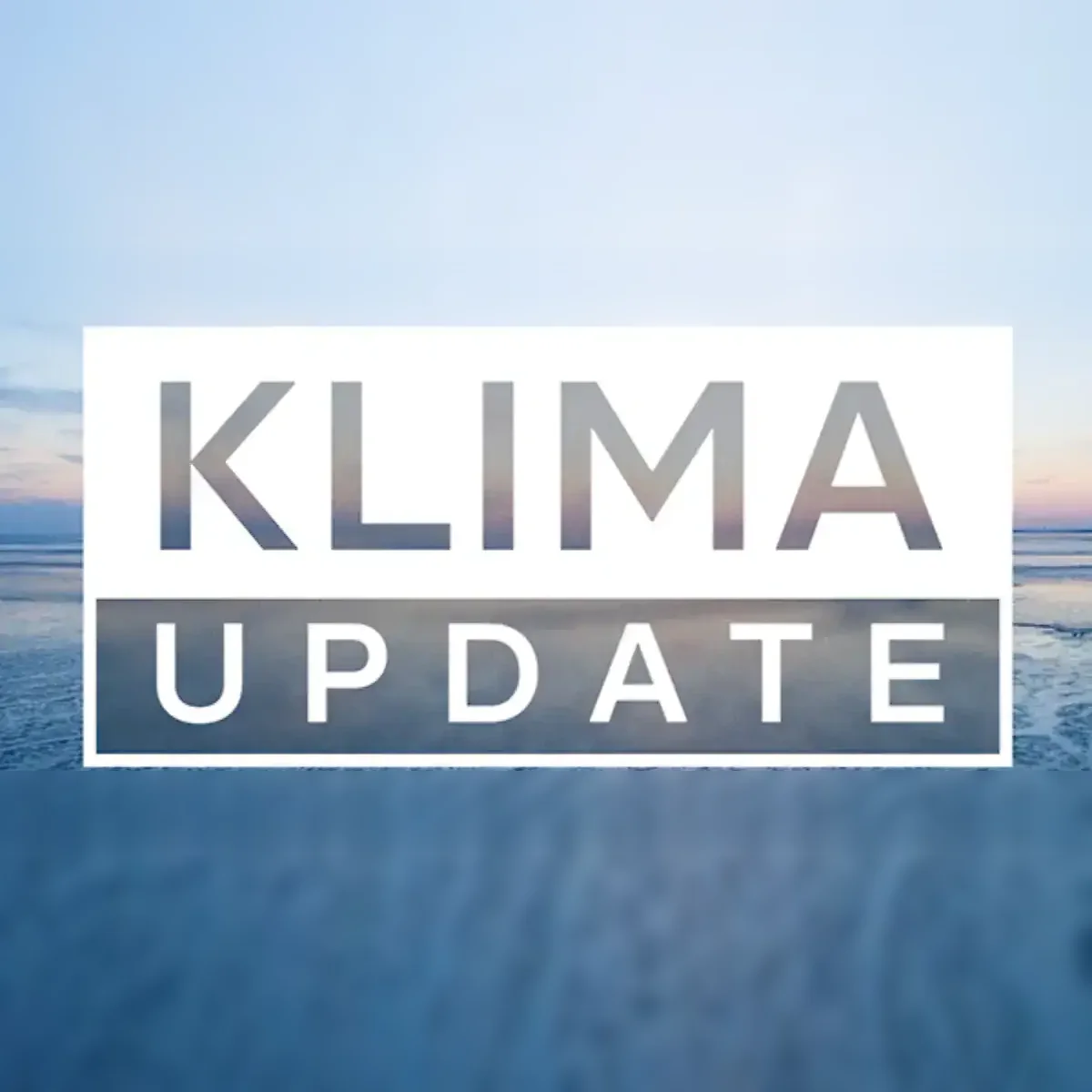 Klima Update: Fünf Jahre im RTL-Programm – Logo vor Strandkulisse
